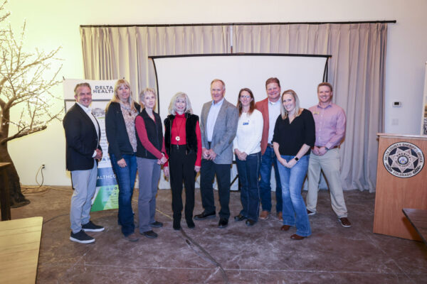 Jonathan Cohee- Delta Health,Cheryl Hussman- Smiling Aviation, LaDonna Gunn-Delta Public Libraries, Lucinda Stanley- Grand Mesa real Estate Consultants, Greg Pope-Director, Holly Mautz-Town of Orchard City, Kent Blackwell-DMEA and Brison Crow- Alpine Bank