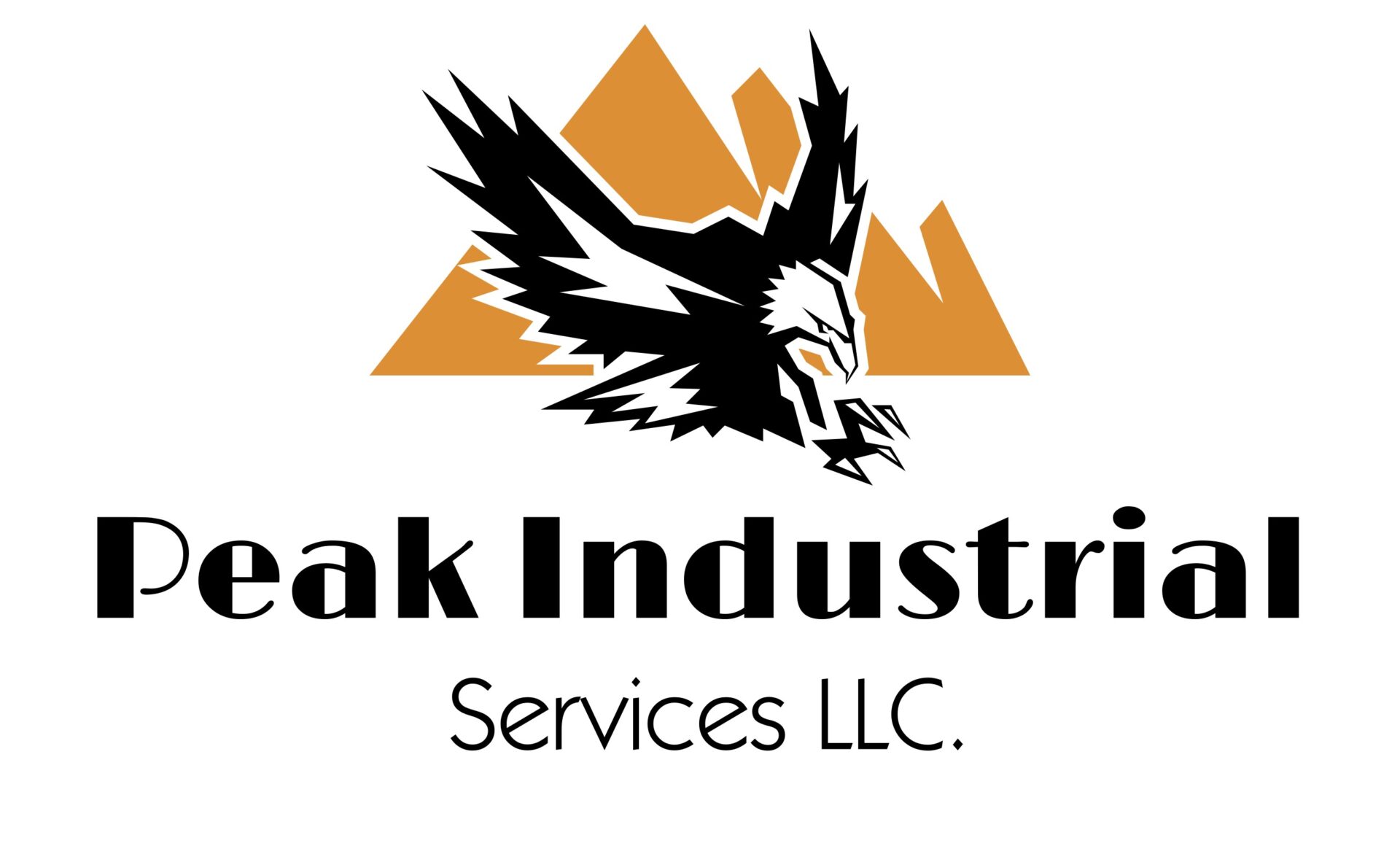 Logo Graphic of an Eagle in front of gold mountains