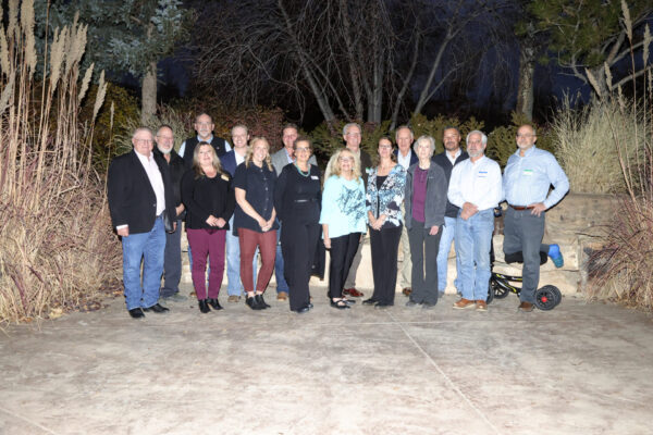 Picture of ODC Board of Directors at night lined up in a group